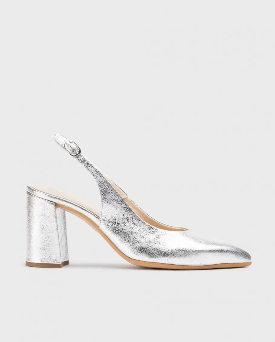 Wonders Heels<Silver Vilma Heeled Shoes