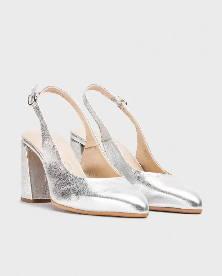 Wonders Heels<Silver Vilma Heeled Shoes