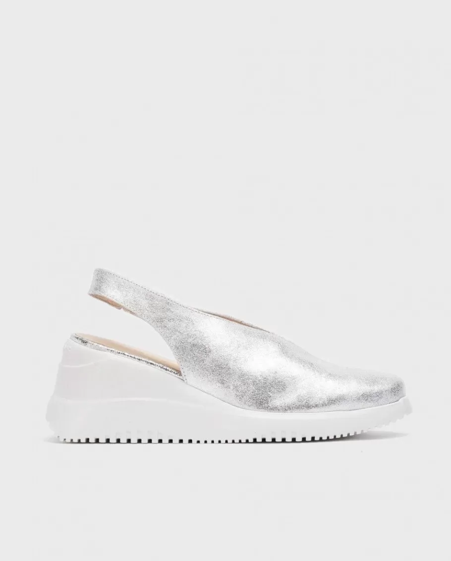 Wonders Wedges<Silver Walter Wedge Shoe