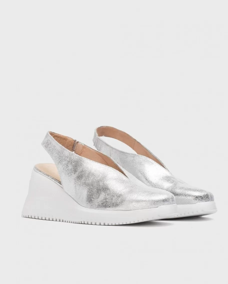 Wonders Wedges<Silver Walter Wedge Shoe