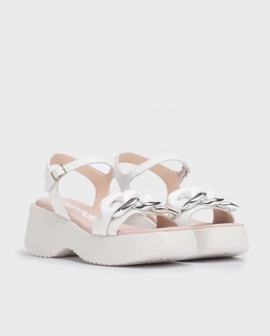 Wonders Sandals<White Claire Sandal