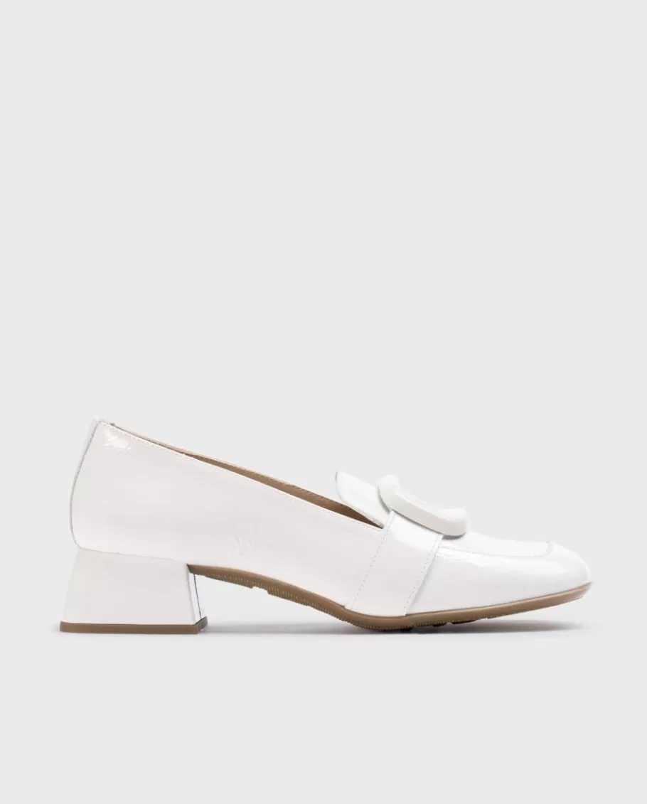 Wonders Heels<White Elein Mocassin