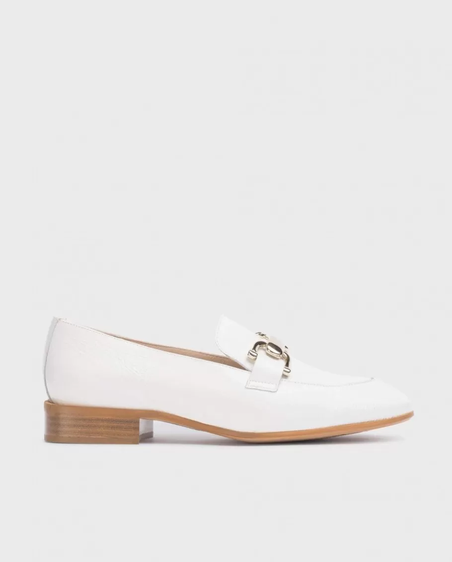 Wonders Flat Shoes<White Ermes Moccasin