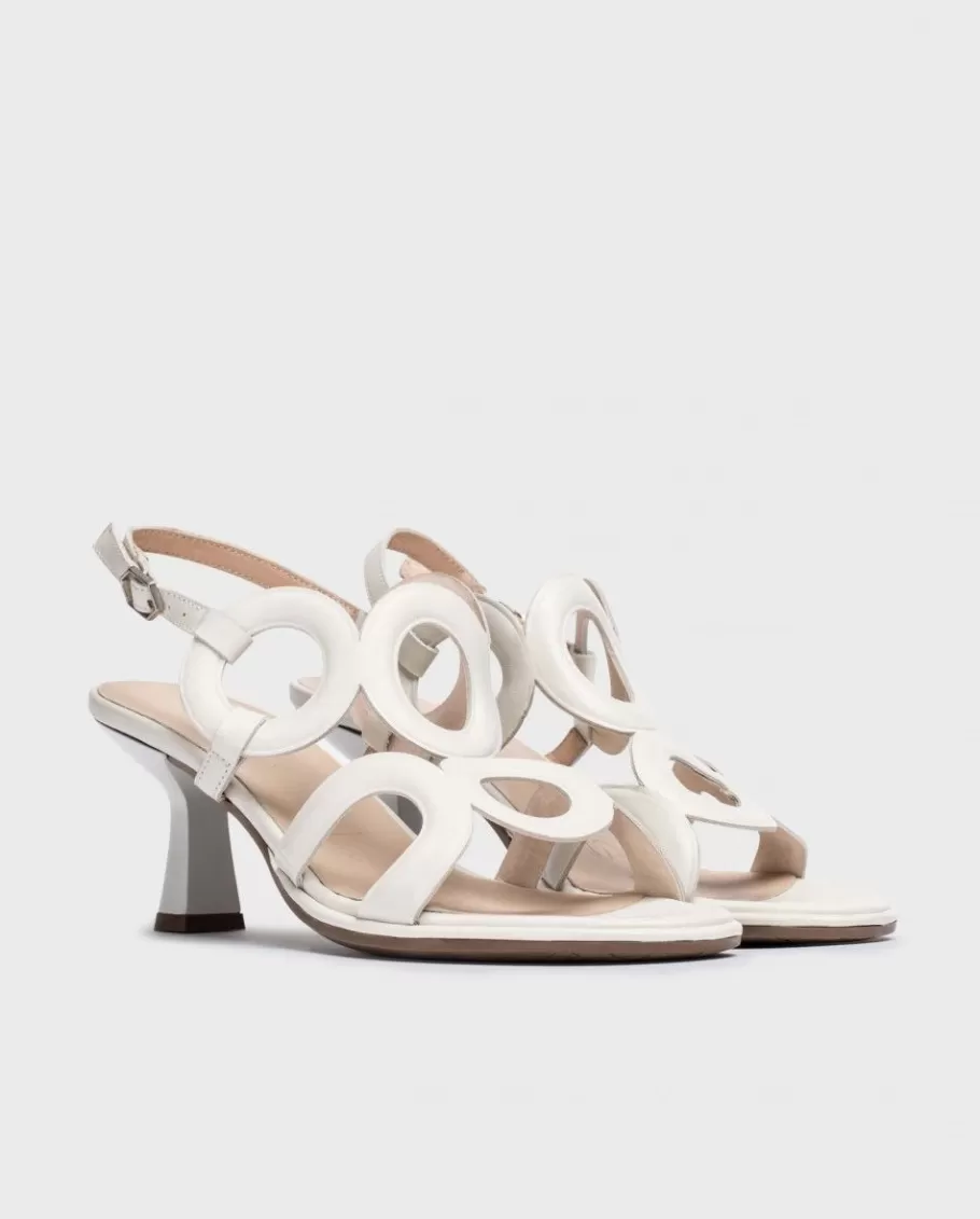 Wonders Heels<White Iris Heeled Sandals