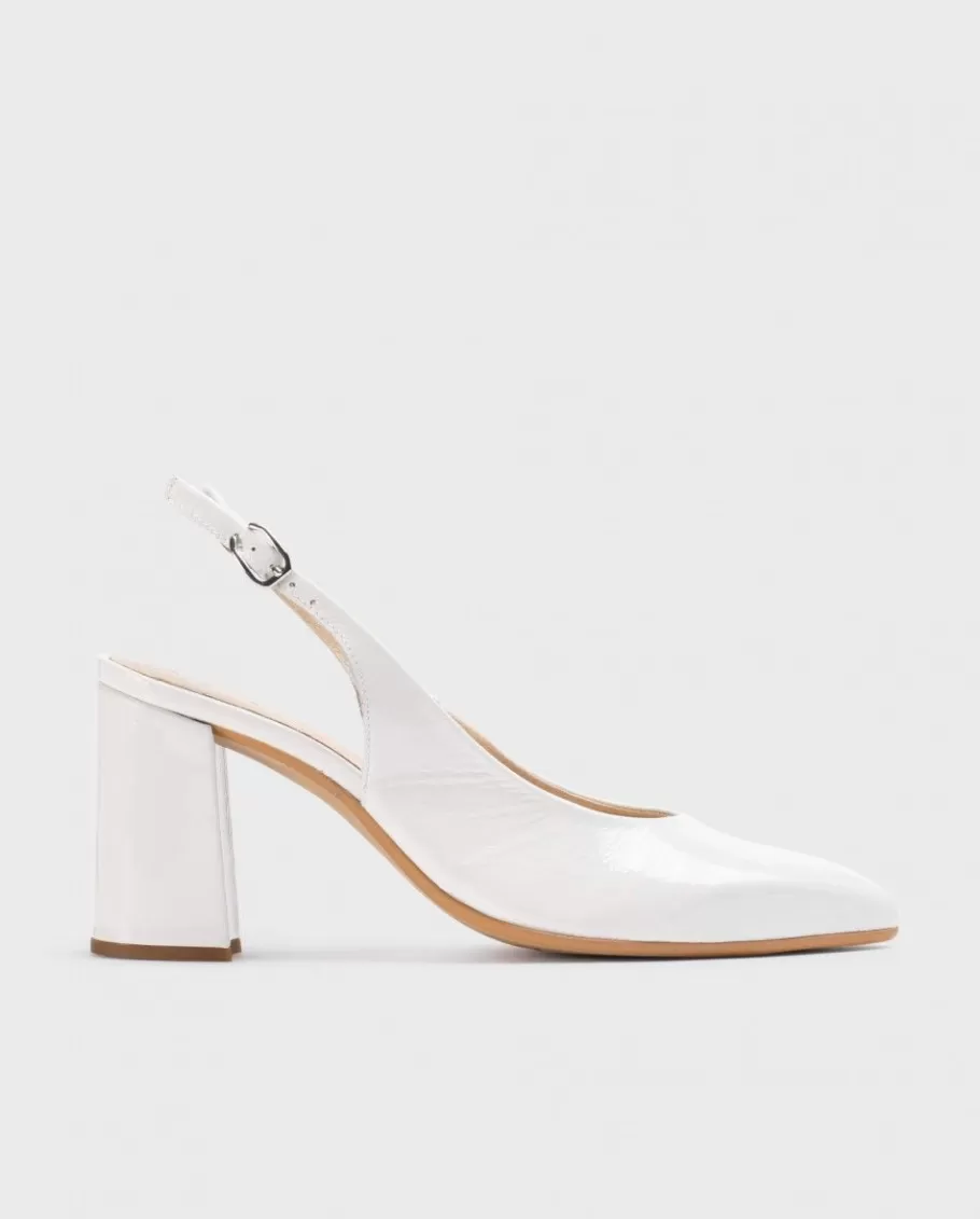 Wonders Heels<White Vilma Heeled Shoes