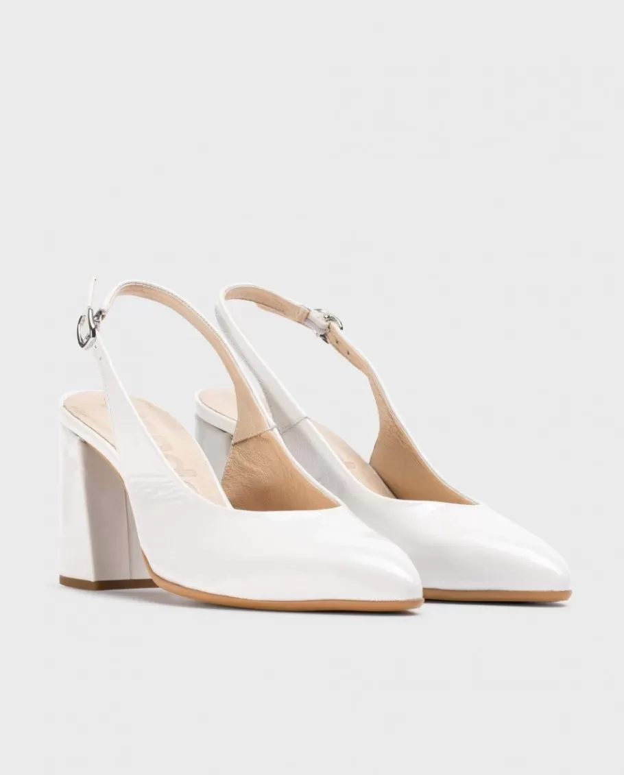 Wonders Heels<White Vilma Heeled Shoes