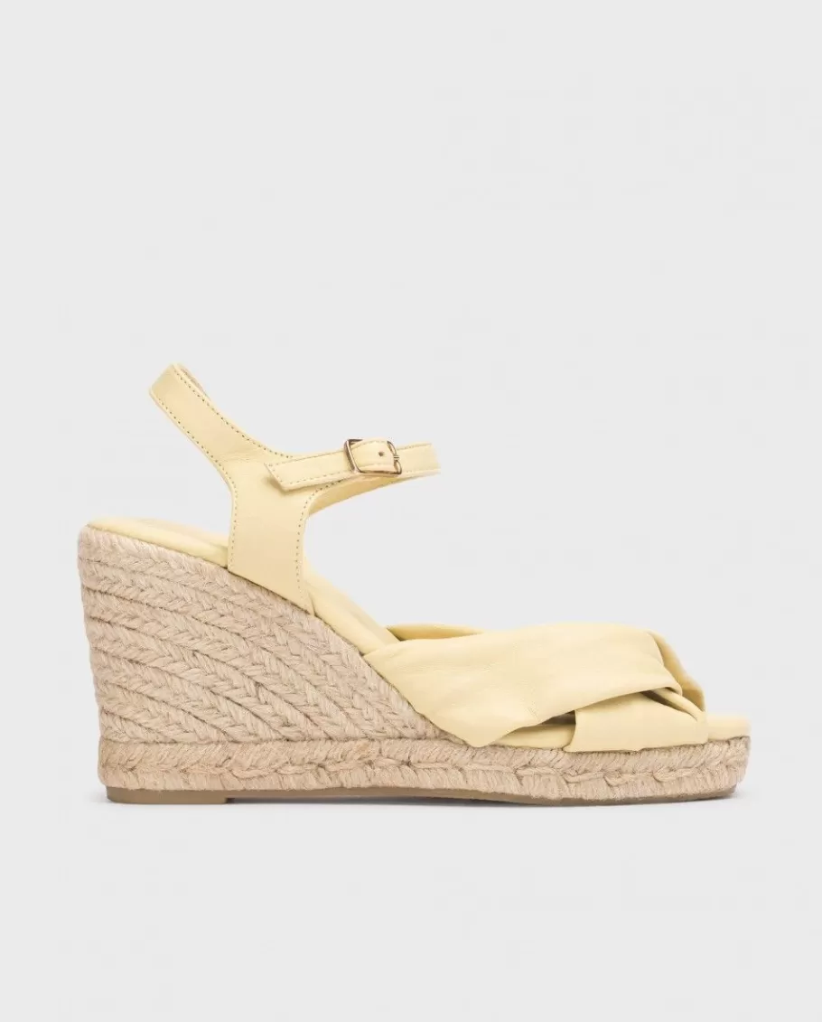 Wonders Espadrilles<Yellow Anuk Sandal