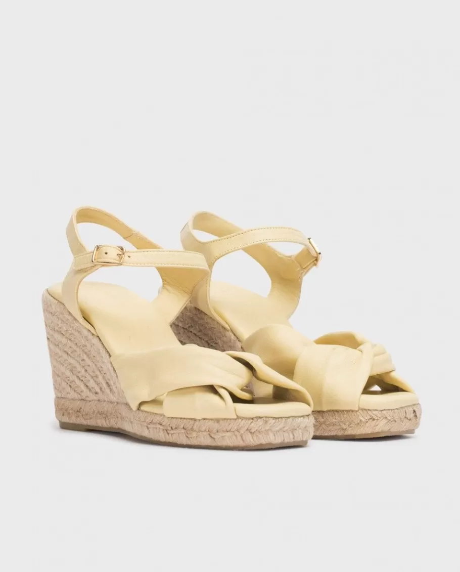 Wonders Espadrilles<Yellow Anuk Sandal